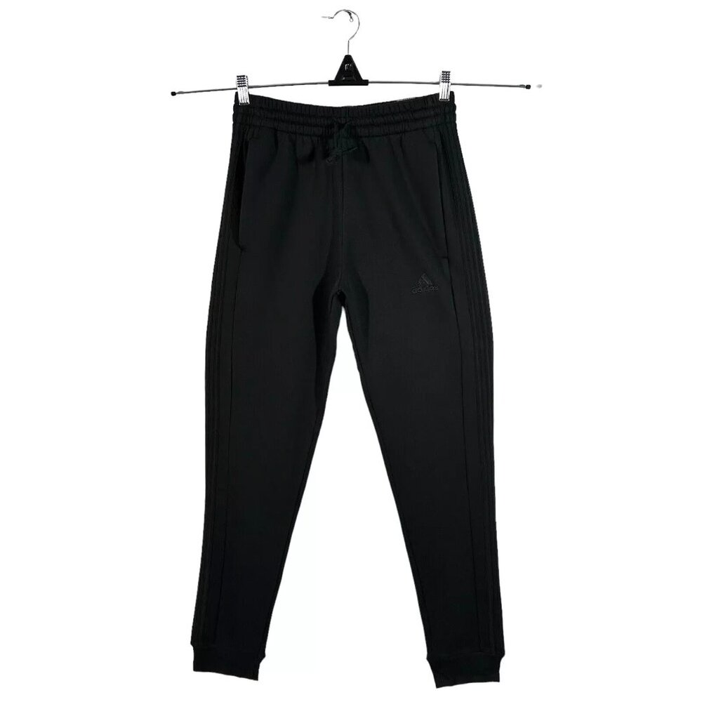 Adidas Men’s Fleece Sweat Pants Size L Tall (33X34)Black Tapered Leg Regular Fit